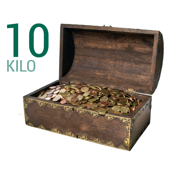 dealer helper opvoeder 10 Kilo wereldmunten - Theo Peters Numismatiek & Filatelie B.V.