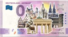 0 Euro biljet Duitsland 2021 -2 - Deutschland Germany KLEUR