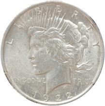 USA Peace 1 Dollar silver 1922 BU