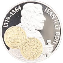 10 Gulden 2001 Jean II Le Bon Franc d'or Nederlandse Antillen Proof