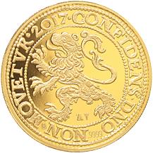 Officiële gouden herslag Leeuwendaalder 2017 1oz