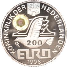 200 EURO 1998 KONINKRIJK DER NEDERLANDEN | caesaulavirtual.com