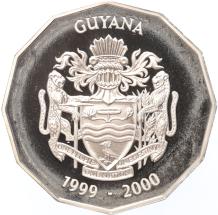 Guyana 2000 Dollars 1999 Start of the Millenium silver Proof