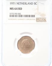 Netherlands 5 cent 1971 MS64RD