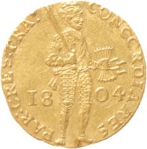 Utrecht Gouden dukaat 1804