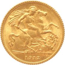 Great Britain 1/2 Sovereign 1912