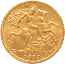 Australia 1/2 Sovereign 1915s