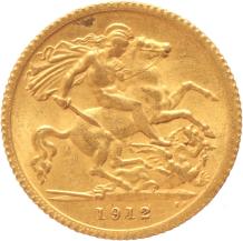 Great Britain 1/2 Sovereign 1912