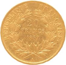 France 20 Francs 1852a