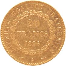 France 20 Francs 1896a