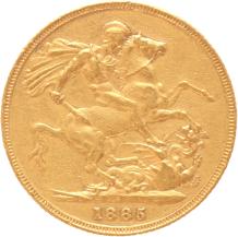 Great Britain Sovereign 1885