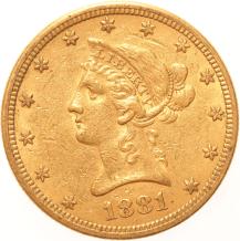 USA 10 Dollars 1881