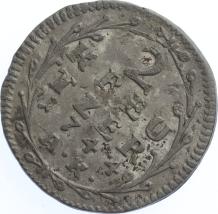 German states Hesse-Darmstadt 2 Kreuzer 1744 AK silver XF/XF+