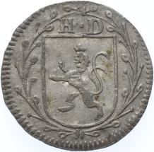 German states Hesse-Darmstadt 2 Kreuzer 1744 AK silver XF/XF+