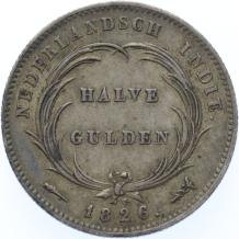 Nederlands Indië 1/2 gulden 1826 pr