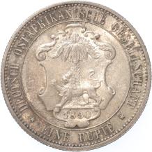 German East Africa 1 Rupee silver 1890 A.UNC