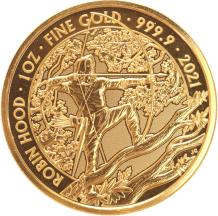 Great Britain 100 pounds gold 2021 Robin Hood