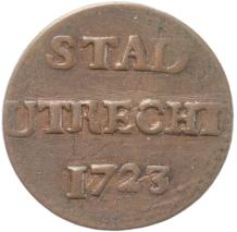 Utrecht-stad Duit 1723