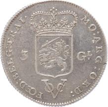 V.O.C. Utrecht 3 Gulden 1786