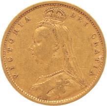 Great Britain 1/2 Sovereign 1890