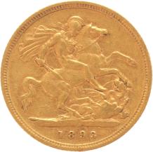 Great Britain 1/2 Sovereign 1893