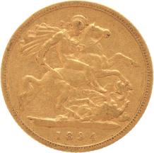 Great Britain 1/2 Sovereign 1894