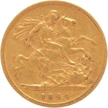 Great Britain 1/2 Sovereign 1894