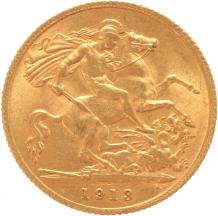 Great Britain 1/2 Sovereign 1913