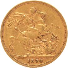 Australia Sovereign 1874s