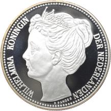 Replica 1 Gulden 1906 Wilhelmina in Zilver