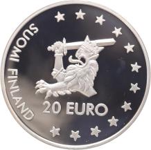 Finland 20 Euro 1997 silver Proof