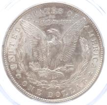 USA Morgan 1 Dollar silver 1882 cleaned AU