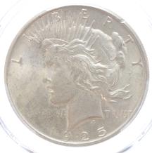 USA Peace 1 Dollar silver 1925 UNC detail