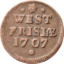 West-Friesland Duit 1707