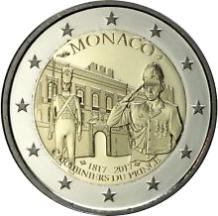 Monaco 2 euro 2017 Carabiniere Proof