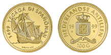 100 Gulden 1999 Schip Nederlandse Antillen Proof