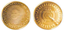 Max Havelaar 10 Euro 2010 herdenkingsmunt goud proof