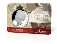 Prinses Beatrix 80 jaar 2018 Coincard