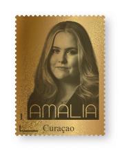 Curacao Gouden postzegel 2023 Amalia