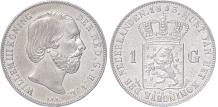 Koning Willem III 1 Gulden 1853/51 UNC