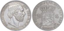 Koning Willem III 2½ Gulden 1863 PR-