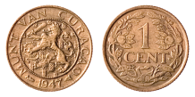 1 Cent Curacao 1947