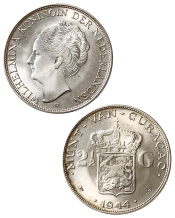 2½ Gulden Curacao 1944D