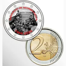 2 Euro munt kleur D-Day 1944- 2024