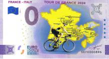 0 Euro biljet Italië 2024 - France-Italy kleur