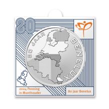 Nederland 2024 80 jaar Benelux penning in munthouder