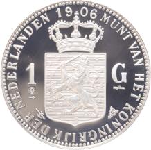 Replica 1 Gulden 1906 in Zilver variant