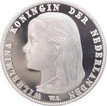 Replica 1 Gulden 1896 in Zilver variant