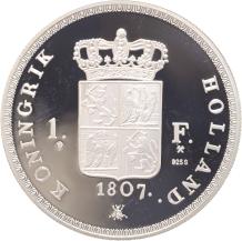 Replica van de 1 Gulden 1807 in Zilver