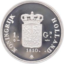 Replica van de 1 gulden 1810 in Zilver